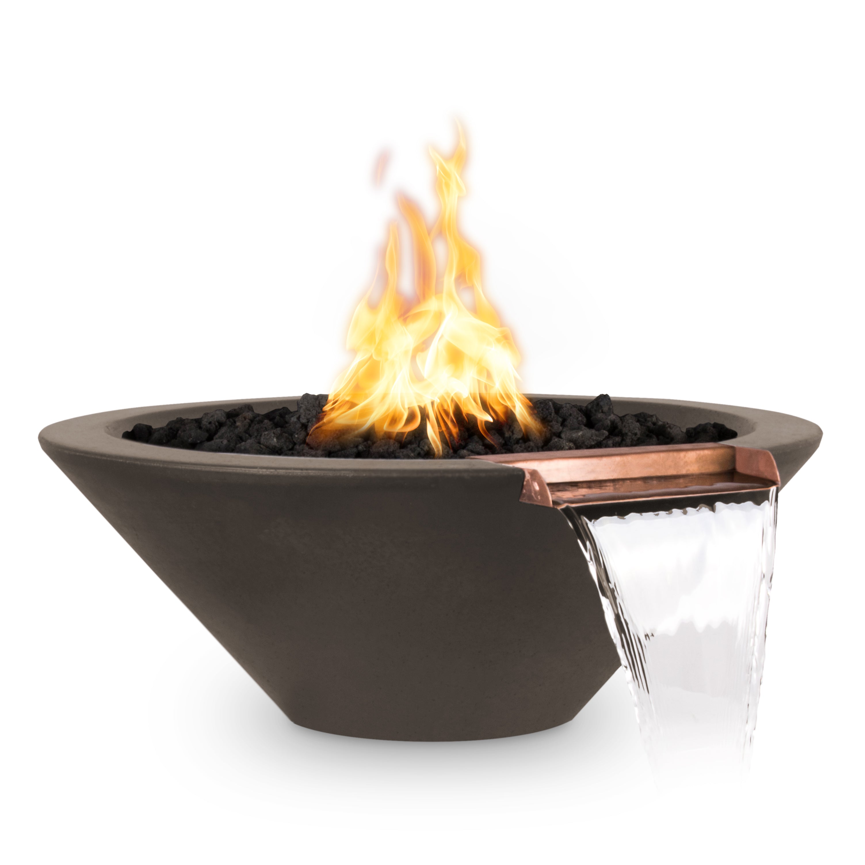 The Outdoor Plus Cazo GFRC Fire & Water Bowl - Natural Gas