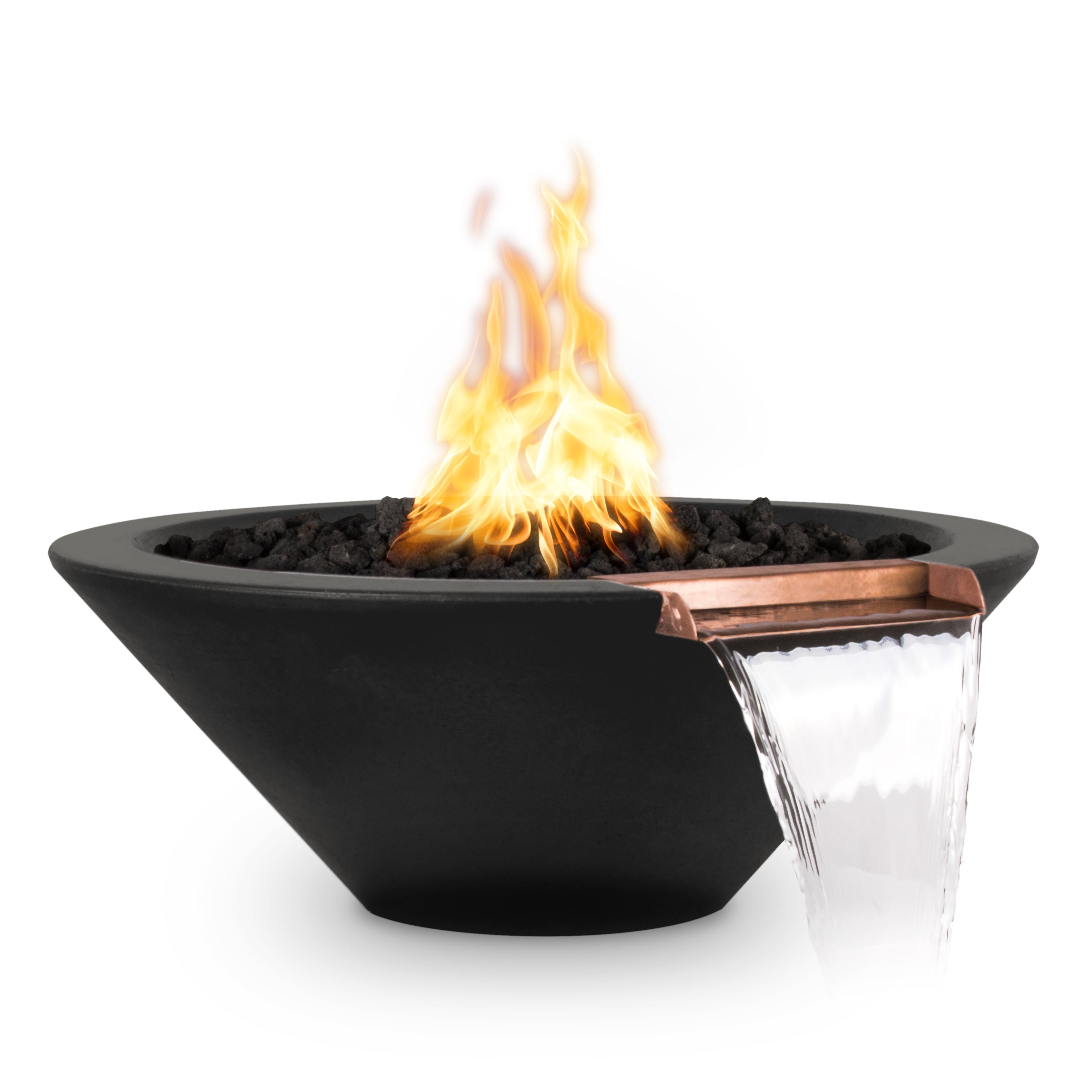 The Outdoor Plus Cazo GFRC Fire & Water Bowl - Natural Gas