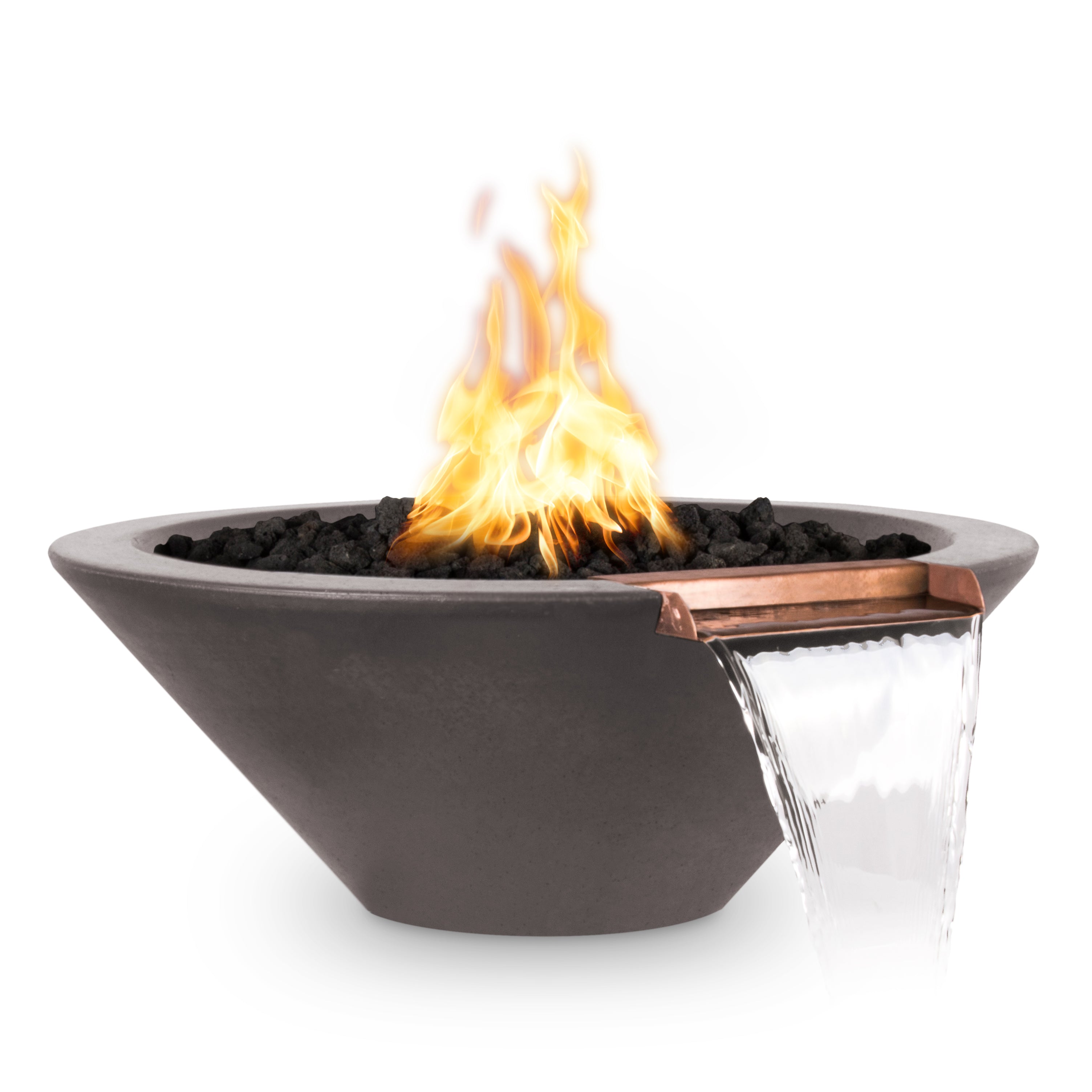 The Outdoor Plus Cazo GFRC Fire & Water Bowl - Natural Gas
