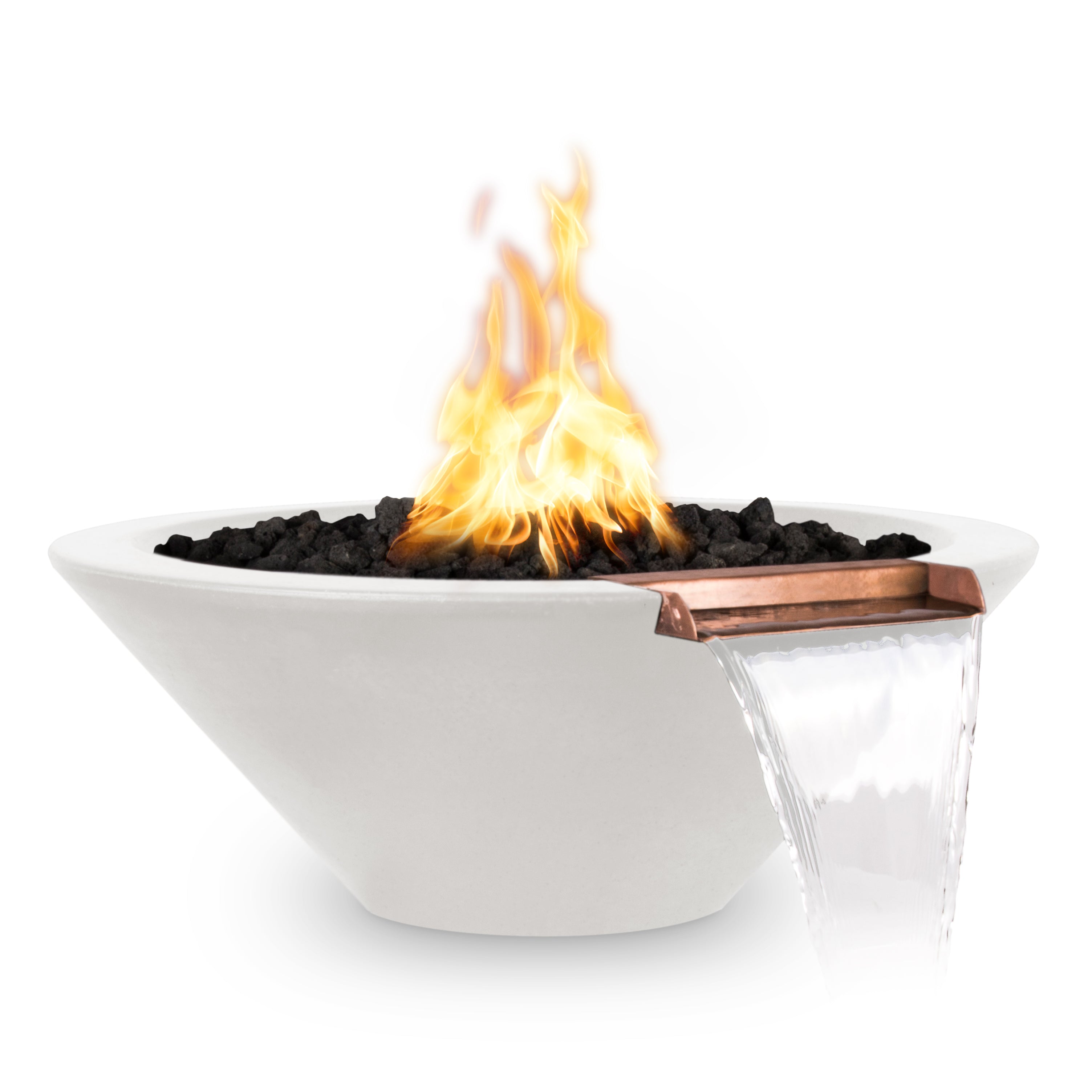 The Outdoor Plus Cazo GFRC Fire & Water Bowl - Natural Gas