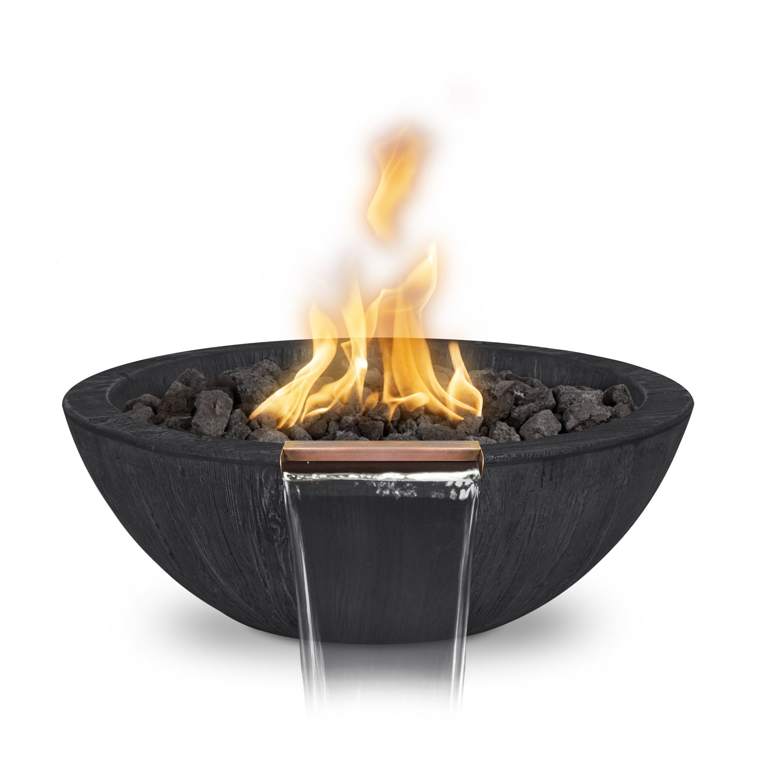 Sedona Fire & Water Bowl - GFRC Wood Grain - 27"